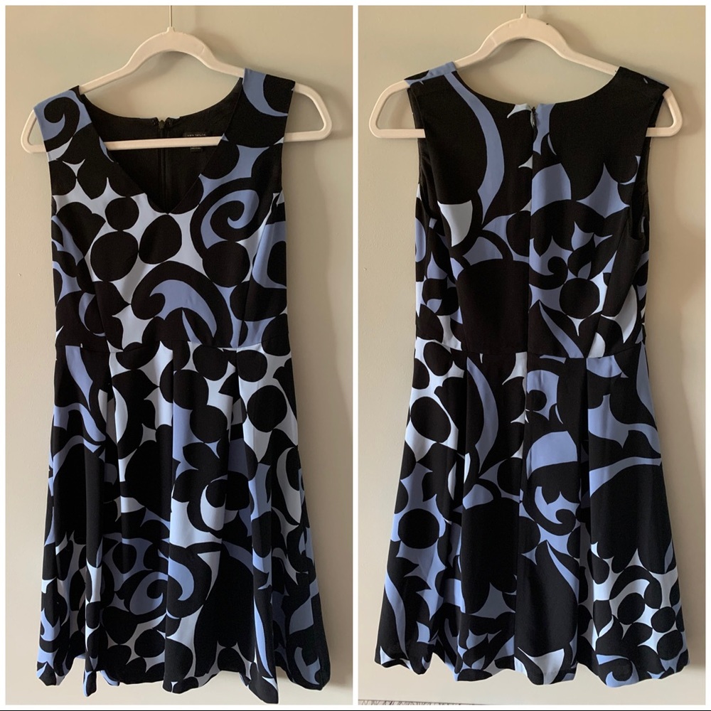Ann Taylor Black and Blue Dress